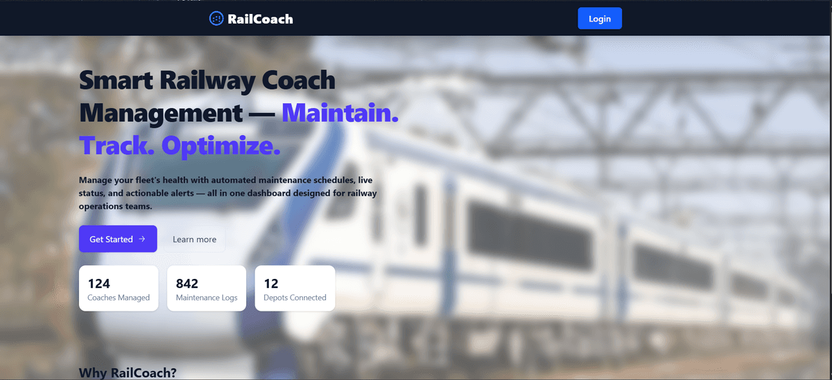 RailCoach Management System